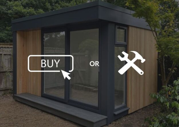 should you buy or build a garden office
