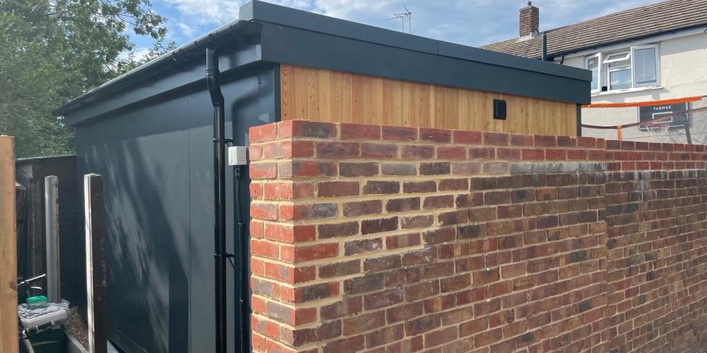 Rear view of garden room