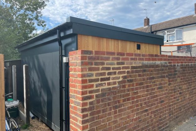 Rear view of garden room