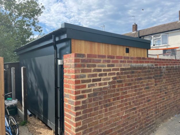 Rear view of garden room